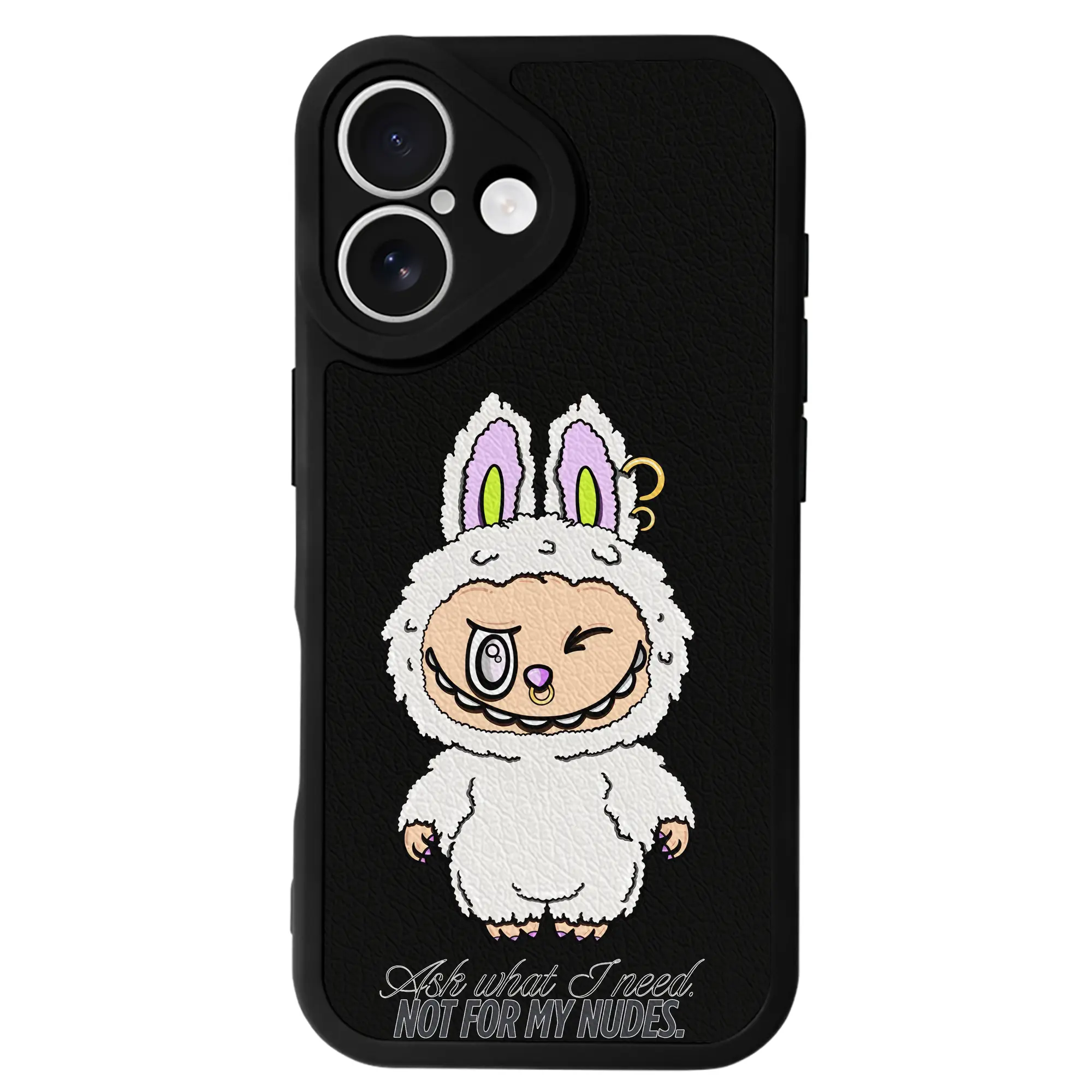 ラブブ グッズ ラブブ - IPhone 16シリーズ対応 ・ シリコンスマホケース ・ レザー調 ・ 高精度フィット ・ 耐衝撃 ・ ワイヤレス充電対応 ・ 精密カット